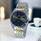 Fitross™ Men's Elite Two-Tone Quartz Watch – Classic Silver & Gold Professional Timepiece